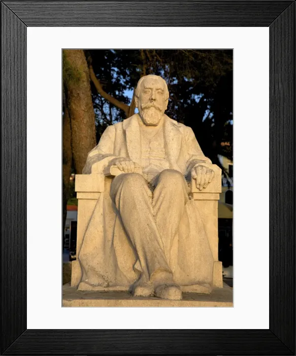 Framed Print : Baltazar Bogisic statue, Cavtat, Dalmatia, Croatia, Europe Framed Print : Baltazar Bogisic statue, Cavtat, Dalmatia, Croatia, Europe