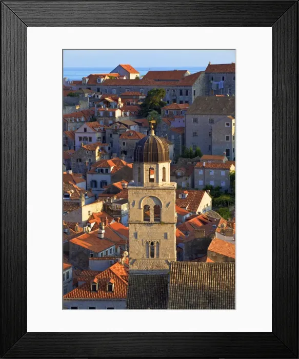 Framed Print : View over City with Franciscan Monastery, UNESCO World Heritage Site, Dubrovnik, Croatia, Europe Framed Print : View over City with Franciscan Monastery, UNESCO World Heritage Site, Dubrovnik, Croatia, Europe