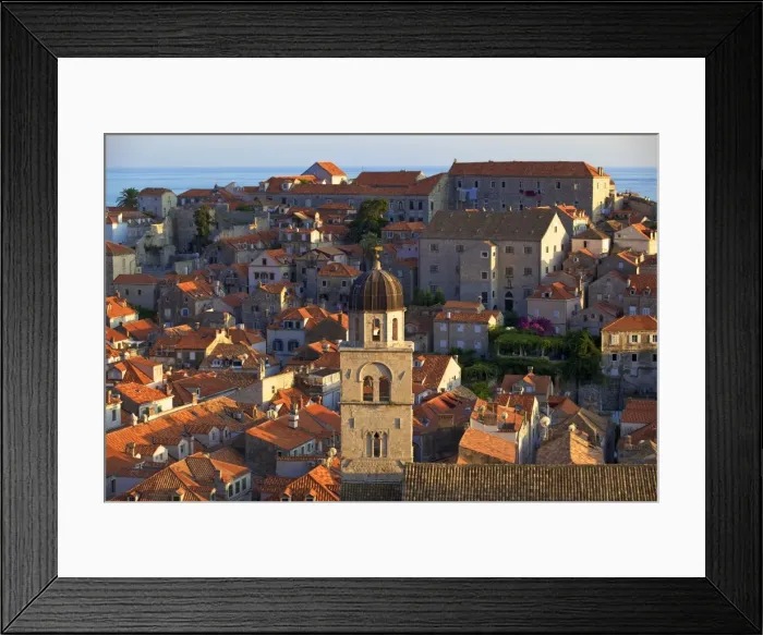 Framed Print : View over Old City with Franciscan Monastery, UNESCO World Heritage Site, Dubrovnik, Croatia, Europe Framed Print : View over Old City with Franciscan Monastery, UNESCO World Heritage Site, Dubrovnik, Croatia, Europe