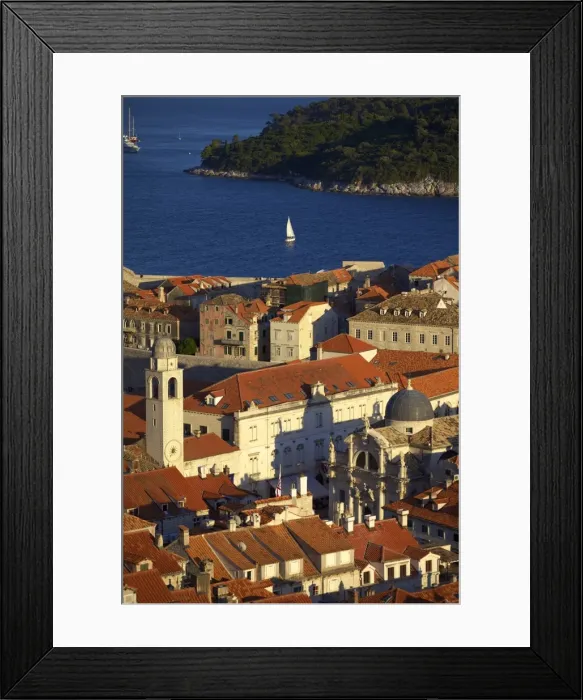 Framed Print : View over city, Dubrovnik, UNESCO World Heritage Site, Croatia, Europe Framed Print : View over city, Dubrovnik, UNESCO World Heritage Site, Croatia, Europe