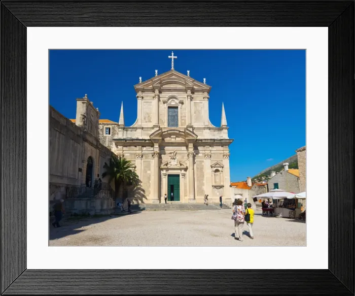 Framed Print : Jesuit Church of St. Ignatius of Loyola, Old Town (Stari Grad), Dubrovnik, Dalmatia, Croatia, Europe Framed Print : Jesuit Church of St. Ignatius of Loyola, Old Town (Stari Grad), Dubrovnik, Dalmatia, Croatia, Europe