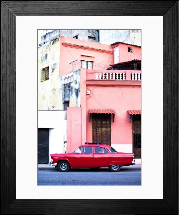 Framed Print : Red vintage American car parked on a street in Havana Centro, Havana, Cuba, West Indies, Central America Framed Print : Red vintage American car parked on a street in Havana Centro, Havana, Cuba, West Indies, Central America