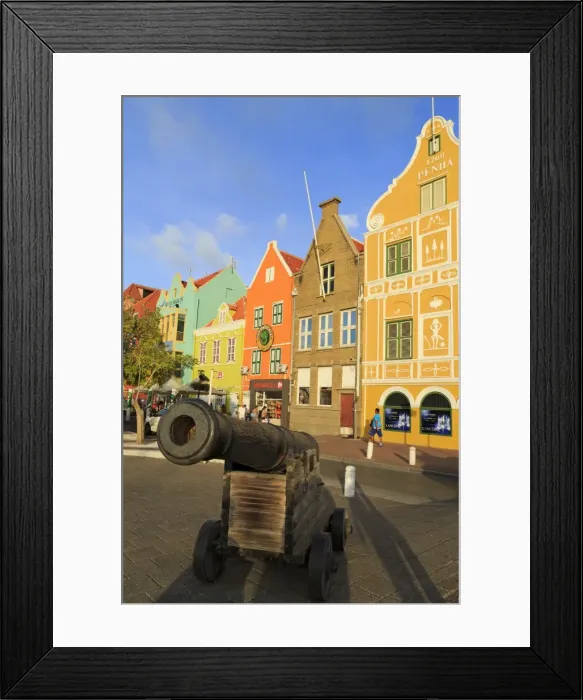 Framed Print : Buildings on Handelskade Street, Punda District, UNESCO World Heritage Site, Willemstad, Curacao, West Indies, Netherlands Antilles, Caribbean, Central America Framed Print : Buildings on Handelskade Street, Punda District, UNESCO World Heritage Site, Willemstad, Curacao, West Indies, Netherlands Antilles, Caribbean, Central America