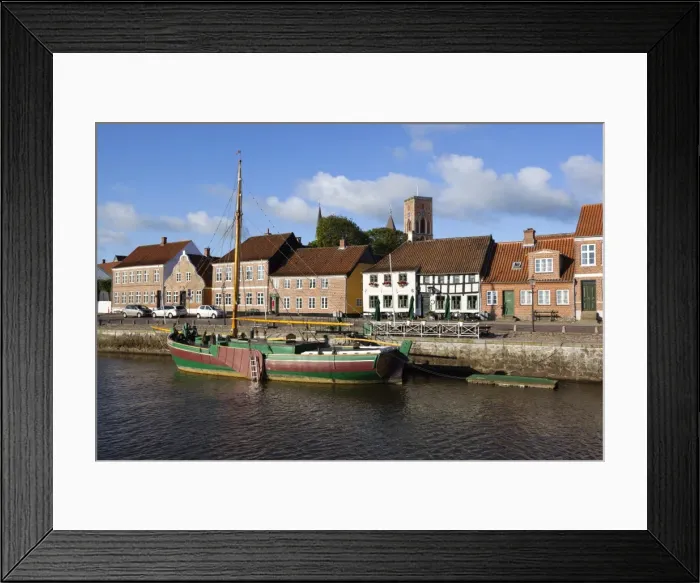 Framed Print : Riverfront houses and tower of Ribe Domkirke, Ribe, Jutland, Denmark, Scandinavia, Europe Framed Print : Riverfront houses and tower of Ribe Domkirke, Ribe, Jutland, Denmark, Scandinavia, Europe