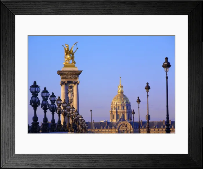 Framed Print : Pont Alexandre III with Chapel of Saint-Louis-des-Invalides in the background, Paris, France, Europe Framed Print : Pont Alexandre III with Chapel of Saint-Louis-des-Invalides in the background, Paris, France, Europe