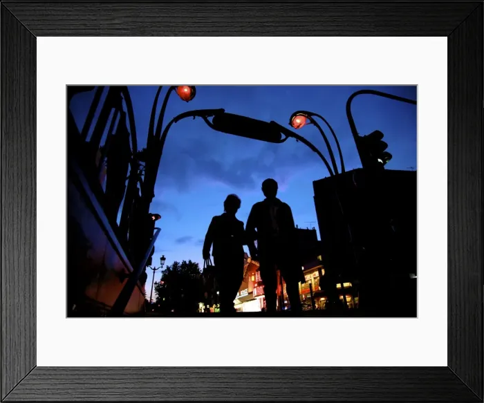 Framed Print : Metro entrance, Montmartre, with Moulin Rouge in the background, Paris, France, Europe Framed Print : Metro entrance, Montmartre, with Moulin Rouge in the background, Paris, France, Europe