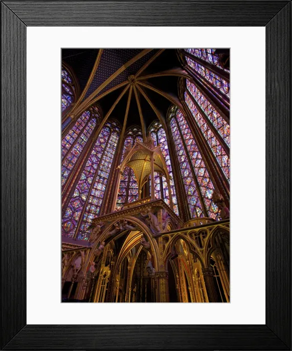 Framed Print : Sainte-Chapelle interior, Paris, France, Europe