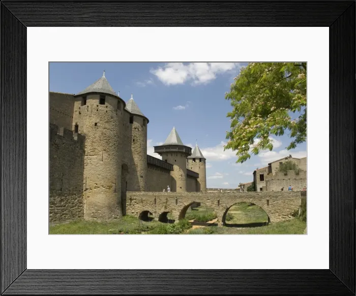 Framed Print : Outer walls of the old city, Carcassonne, UNESCO World Heritage Site, Languedoc, France, Europe Framed Print : Outer walls of the old city, Carcassonne, UNESCO World Heritage Site, Languedoc, France, Europe