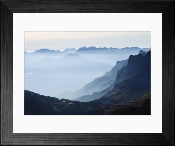 Framed Print : Mountain silhouette, Chamonix, Haute-Savoie, French Alps, France, Europe Framed Print : Mountain silhouette, Chamonix, Haute-Savoie, French Alps, France, Europe