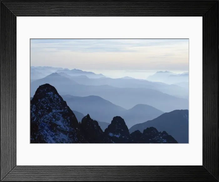 Framed Print : Mountain silhouette, Aiguilles Rouges, Chamonix, Haute-Savoie, French Alps, France, Europe Framed Print : Mountain silhouette, Aiguilles Rouges, Chamonix, Haute-Savoie, French Alps, France, Europe