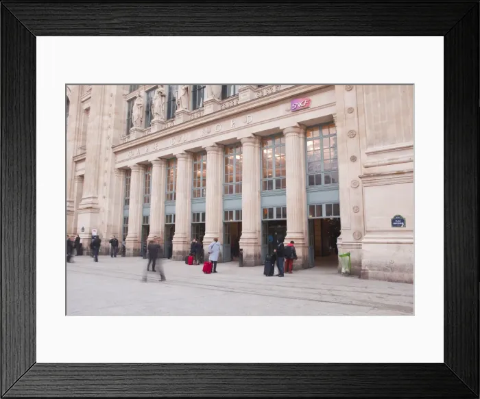 Framed Print : Gare du Nord railway station in Paris, France, Europe Framed Print : Gare du Nord railway station in Paris, France, Europe