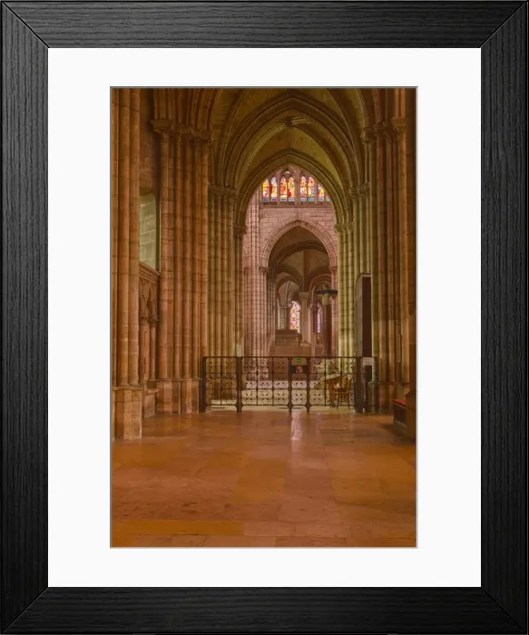 Framed Print : An aisle in Saint Denis basilica in Paris, France, Europe Framed Print : An aisle in Saint Denis basilica in Paris, France, Europe