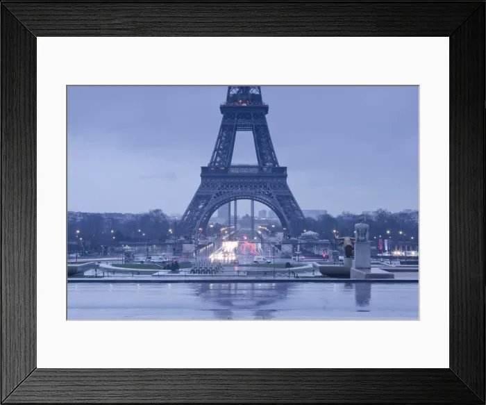 Framed Print : The Eiffel Tower under rain clouds, Paris, France, Europe Framed Print : The Eiffel Tower under rain clouds, Paris, France, Europe
