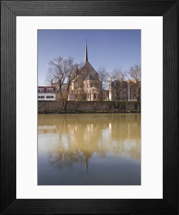 Framed Print : Eglise Sainte Radegonde reflected in the River Vienne, Poitiers, Vienne, Poitou-Charentes, France, Europe Framed Print : Eglise Sainte Radegonde reflected in the River Vienne, Poitiers, Vienne, Poitou-Charentes, France, Europe