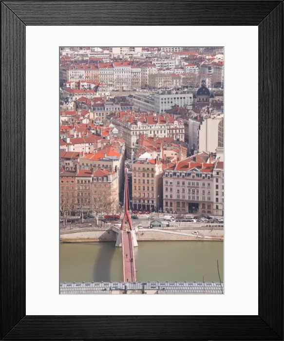 Framed Print : Looking over the rooftops of the city of Lyon, Rhone-Alpes, France, Europe Framed Print : Looking over the rooftops of the city of Lyon, Rhone-Alpes, France, Europe
