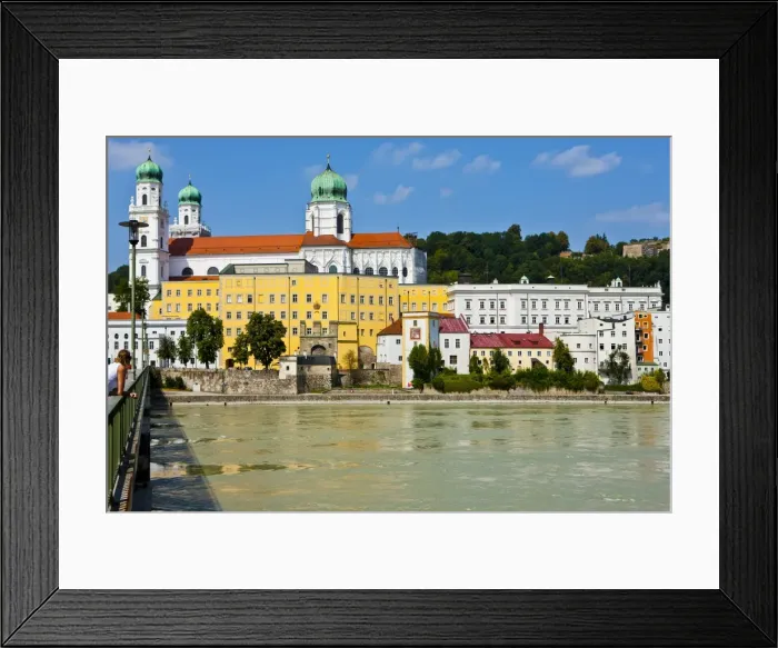 Framed Print : River Danube, Passau, Bavaria, Germany, Europe Framed Print : River Danube, Passau, Bavaria, Germany, Europe