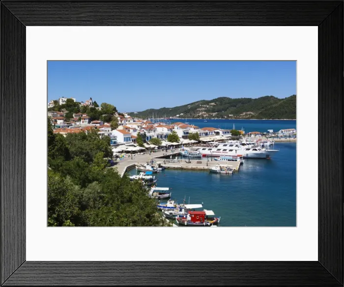 Framed Print : Harbour, Skiathos Town, Skiathos Island, Sporades Islands, Greek Islands, Greece, Europe Framed Print : Harbour, Skiathos Town, Skiathos Island, Sporades Islands, Greek Islands, Greece, Europe