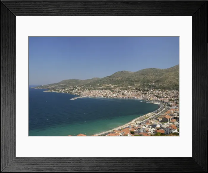 Framed Print : View over Samos harbour and town, Isle of Samos, Eastern Sporades, Greek Islands, Greece, Europe Framed Print : View over Samos harbour and town, Isle of Samos, Eastern Sporades, Greek Islands, Greece, Europe