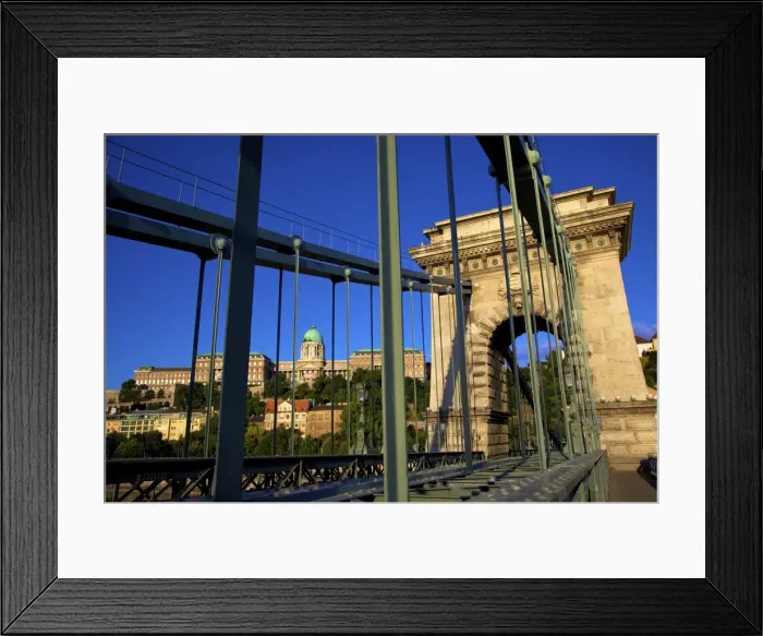 Framed Print : Chain Bridge and Hungarian National Gallery, Budapest, Hungary, Europe Framed Print : Chain Bridge and Hungarian National Gallery, Budapest, Hungary, Europe