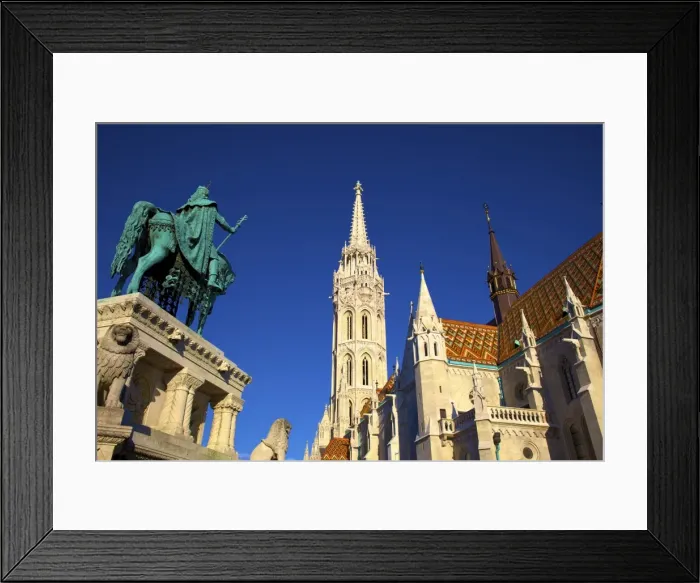 Framed Print : Matyas Church (Matthias Church) at Fishermans Bastion, Budapest, Hungary, Europe Framed Print : Matyas Church (Matthias Church) at Fishermans Bastion, Budapest, Hungary, Europe