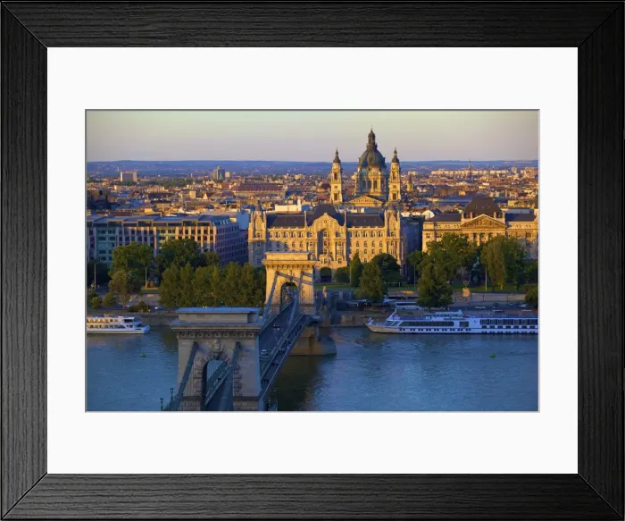 Framed Print : Budapest skyline and River Danube, UNESCO World Heritage Site, Budapest, Hungary, Europe Framed Print : Budapest skyline and River Danube, UNESCO World Heritage Site, Budapest, Hungary, Europe