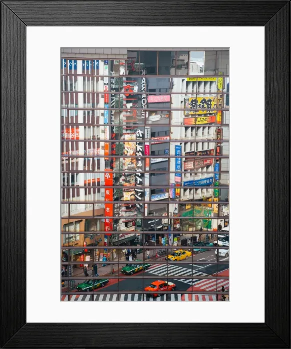 Framed Print : Street scene reflections at a busy Shibuya intersection, Tokyo, Honshu, Japan, Asia Framed Print : Street scene reflections at a busy Shibuya intersection, Tokyo, Honshu, Japan, Asia