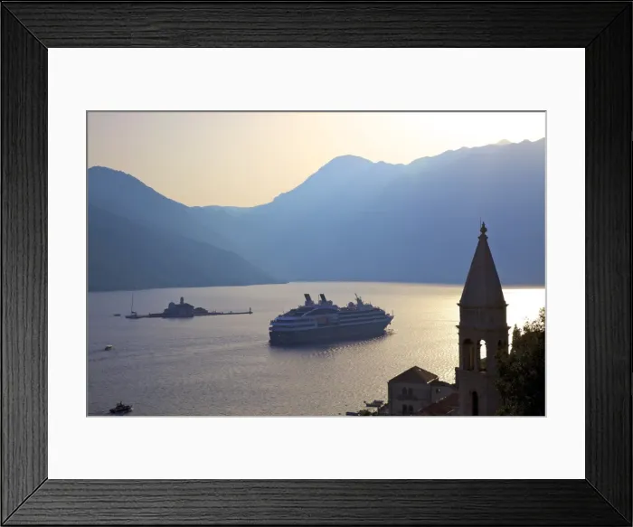 Framed Print : Kotor Bay, UNESCO World Heritage Site, viewed from Perast, Montenegro, Europe Framed Print : Kotor Bay, UNESCO World Heritage Site, viewed from Perast, Montenegro, Europe