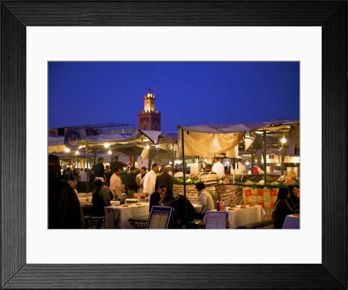 Framed Print : The Night Market, Jemaa El Fna Square, Marrakech, Morocco, North Africa, Africa Framed Print : The Night Market, Jemaa El Fna Square, Marrakech, Morocco, North Africa, Africa