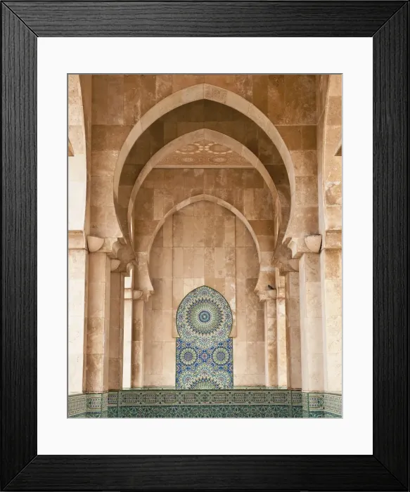 Framed Print : Interior of Hassan II Mosque, Casablanca, Morocco, Africa Framed Print : Interior of Hassan II Mosque, Casablanca, Morocco, Africa
