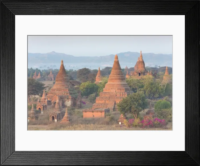 Framed Print : View over the temples of Bagan swathed in early morning mist, from Shwesandaw Paya, Bagan, Myanmar (Burma), Southeast Asia Framed Print : View over the temples of Bagan swathed in early morning mist, from Shwesandaw Paya, Bagan, Myanmar (Burma), Southeast Asia