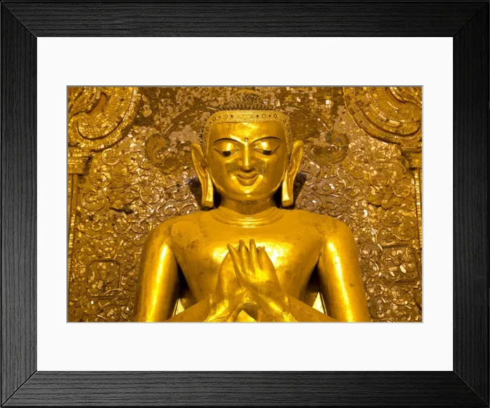 Framed Print : Golden Buddha image standing 33ft tall inside Ananda Paya, Bagan, Myanmar (Burma), Southeast Asia Framed Print : Golden Buddha image standing 33ft tall inside Ananda Paya, Bagan, Myanmar (Burma), Southeast Asia
