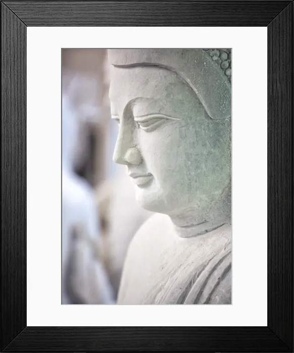 Framed Print : Marble Buddha images waiting to be finished at a stone carvers in Amarapura, near Mandalay, Myanmar (Burma), Southeast Asia Framed Print : Marble Buddha images waiting to be finished at a stone carvers in Amarapura, near Mandalay, Myanmar (Burma), Southeast Asia