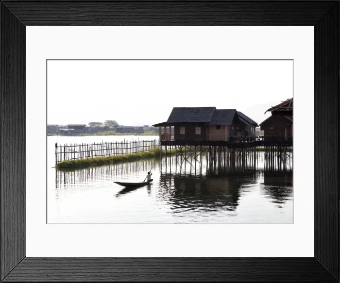 Framed Print : Golden Island Cottages, tourist accommodation on Inle Lake, Nampan Village, Myanmar (Burma) Framed Print : Golden Island Cottages, tourist accommodation on Inle Lake, Nampan Village, Myanmar (Burma)