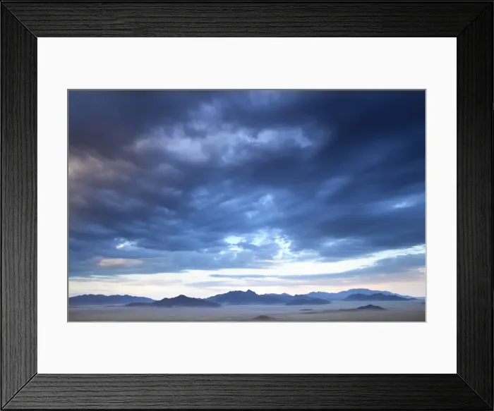 Framed Print : View at dusk over the magnificent landscape of the Namib Rand game reserve, Namib Naukluft Park, Namibia, Africa Framed Print : View at dusk over the magnificent landscape of the Namib Rand game reserve, Namib Naukluft Park, Namibia, Africa