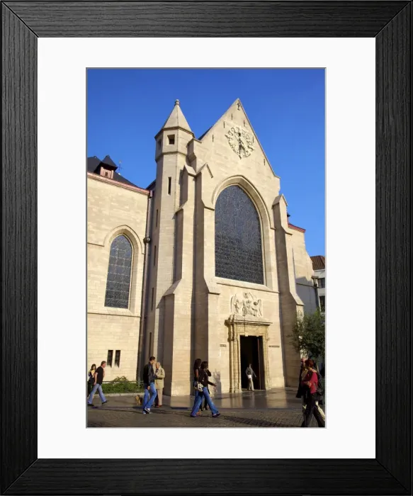Framed Print : Eglise St Nicholas, Brussels, Belgium, Europe