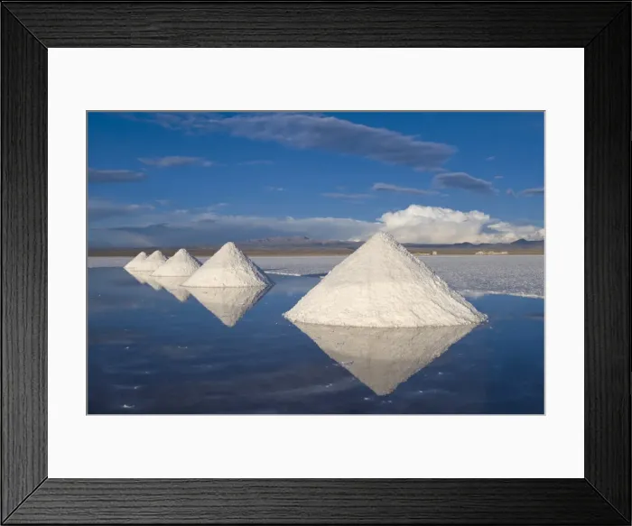 Framed Print : Salt cones, Salar de Uyuni, Potosi, Bolivia, South America Framed Print : Salt cones, Salar de Uyuni, Potosi, Bolivia, South America
