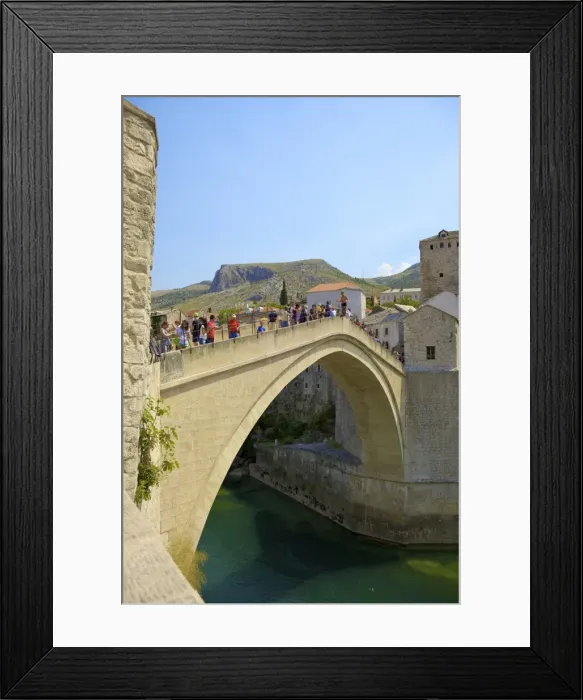 Framed Print : Stari Most (New Old Bridge), UNESCO World Heritage Site, Mostar, Bosnia, Bosnia-Herzegovina, Europe Framed Print : Stari Most (New Old Bridge), UNESCO World Heritage Site, Mostar, Bosnia, Bosnia-Herzegovina, Europe