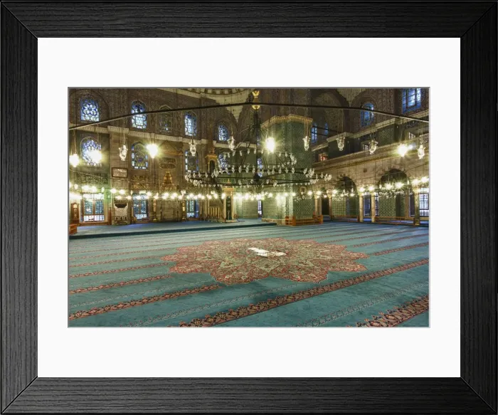 Framed Print : Interior of Yeni Cami (New Mosque), Istanbul Old city, Turkey, Europe Framed Print : Interior of Yeni Cami (New Mosque), Istanbul Old city, Turkey, Europe