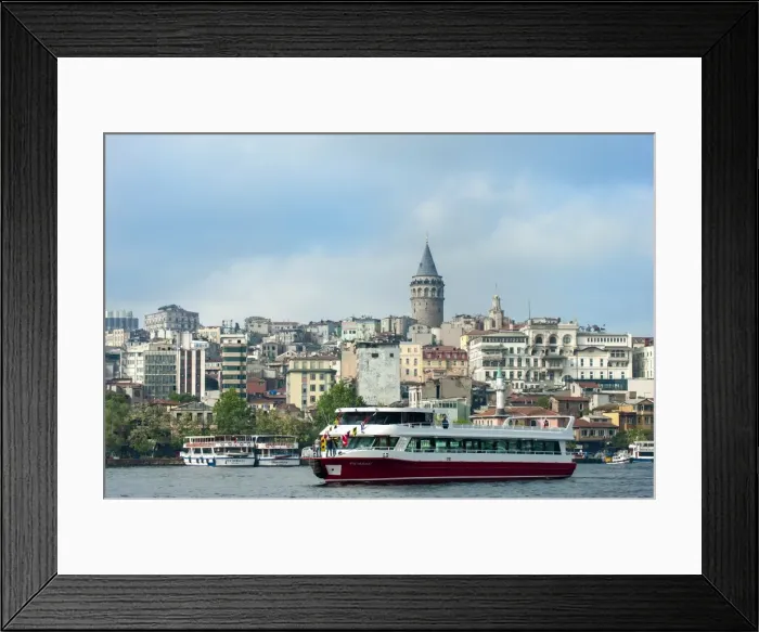 Framed Print : Galata Tower, Istanbul, Turkey, Europe