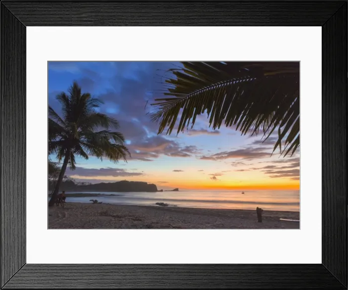 Framed Print : Sunset by the southern headland of beautiful Playa Pelada beach, Nosara, Nicoya Peninsula, Guanacaste Province, Costa Rica Framed Print : Sunset by the southern headland of beautiful Playa Pelada beach, Nosara, Nicoya Peninsula, Guanacaste Province, Costa Rica