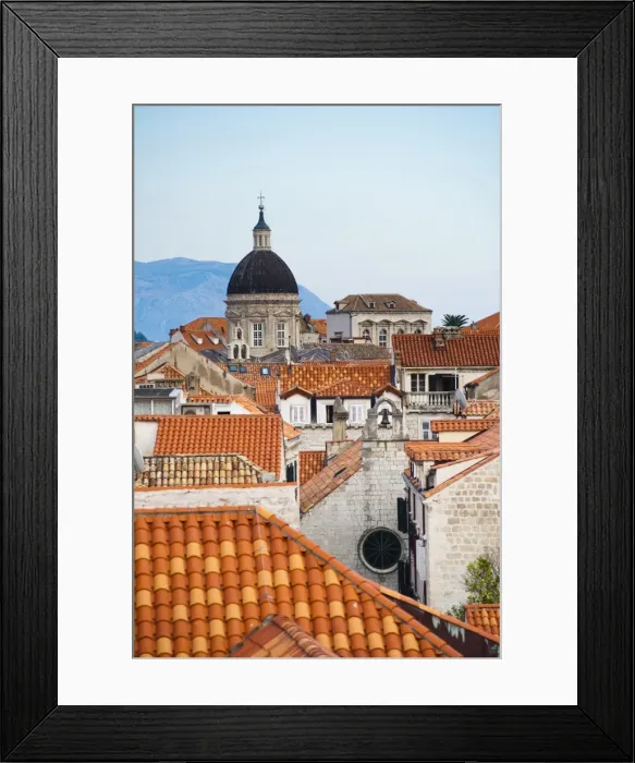 Framed Print : Dubrovnik Cathedral spire, seen from Dubrovnik City Walls, UNESCO World Heritage Site, Dubrovnik, Dalmatian Coast, Croatia, Europe Framed Print : Dubrovnik Cathedral spire, seen from Dubrovnik City Walls, UNESCO World Heritage Site, Dubrovnik, Dalmatian Coast, Croatia, Europe