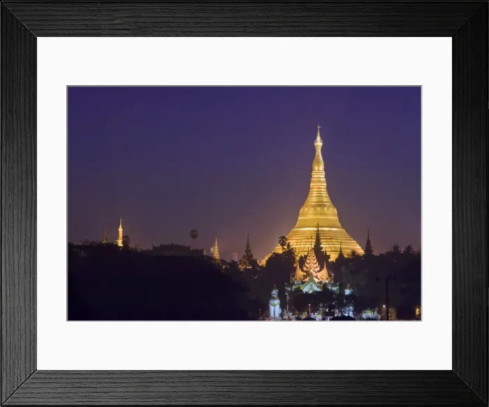 Framed Print : Golden stupa before sunrise, Shwedagon Pagoda, Rangoon (Yangon), Burma (Myanmar), Asia Framed Print : Golden stupa before sunrise, Shwedagon Pagoda, Rangoon (Yangon), Burma (Myanmar), Asia