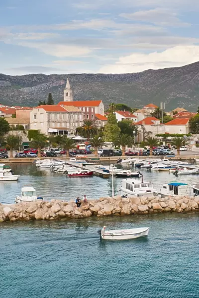 Orebic Harbour, where the ferry leaves mainland Croatia for Korcula Island, Dalmatian Coast, Adriatic, Croatia, Europe