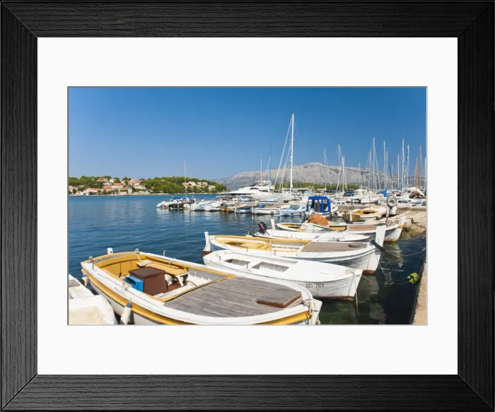 Framed Print : Lumbarda Harbour, Korcula Island, Dalmatian Coast, Adriatic, Croatia, Europe Framed Print : Lumbarda Harbour, Korcula Island, Dalmatian Coast, Adriatic, Croatia, Europe