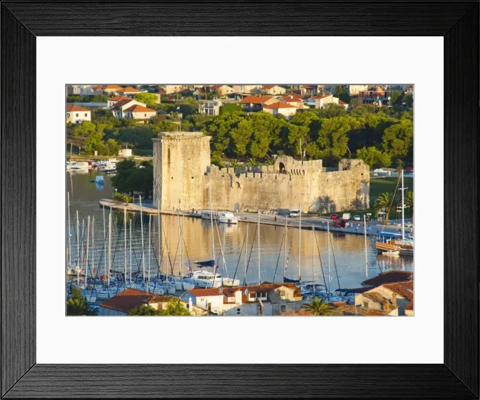 Framed Print : Kamerlengo Fortress (Gradina Kamerlengo) at sunrise, Trogir, UNESCO World Heritage Site, Dalmatian Coast, Adriatic, Croatia, Europe Framed Print : Kamerlengo Fortress (Gradina Kamerlengo) at sunrise, Trogir, UNESCO World Heritage Site, Dalmatian Coast, Adriatic, Croatia, Europe
