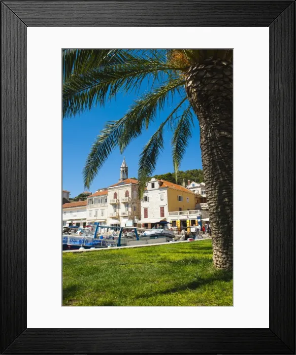 Framed Print : Hvar town centre, church bell tower, Hvar Island, Dalmatian Coast, Croatia, Europe Framed Print : Hvar town centre, church bell tower, Hvar Island, Dalmatian Coast, Croatia, Europe