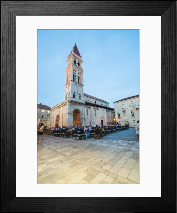 Framed Print : Cathedral of St. Lawrence at night, Trogir, UNESCO World Heritage Site, Dalmatian Coast, Croatia, Europe Framed Print : Cathedral of St. Lawrence at night, Trogir, UNESCO World Heritage Site, Dalmatian Coast, Croatia, Europe