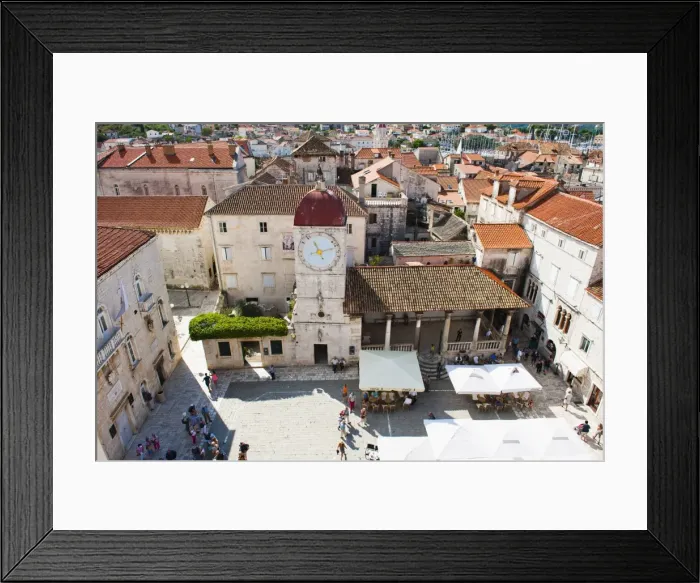 Framed Print : Loggia and St. Lawrence Square viewed from the Cathedral of St. Lawrence, Trogir, UNESCO World Heritage Site, Dalmatian Coast, Croatia, Europe Framed Print : Loggia and St. Lawrence Square viewed from the Cathedral of St. Lawrence, Trogir, UNESCO World Heritage Site, Dalmatian Coast, Croatia, Europe