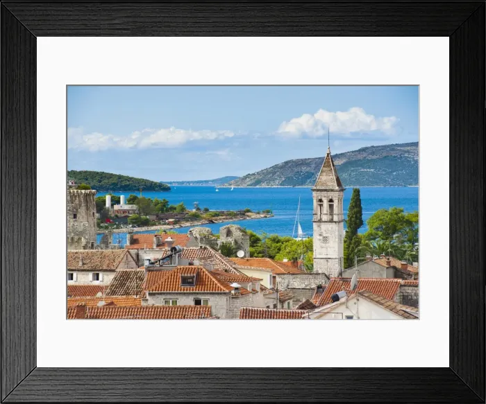 Framed Print : Spire of St. Michael Monastery and Church Belfry, Trogir, UNESCO World Heritage Site, Dalmatian Coast, Adriatic, Croatia, Europe Framed Print : Spire of St. Michael Monastery and Church Belfry, Trogir, UNESCO World Heritage Site, Dalmatian Coast, Adriatic, Croatia, Europe