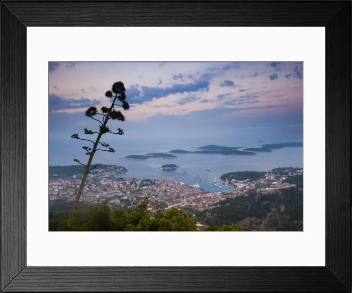 Framed Print : Hvar Town and the Pakleni Islands (Paklinski Islands) at night, Dalmatian Coast, Adriatic Sea, Croatia, Europe Framed Print : Hvar Town and the Pakleni Islands (Paklinski Islands) at night, Dalmatian Coast, Adriatic Sea, Croatia, Europe